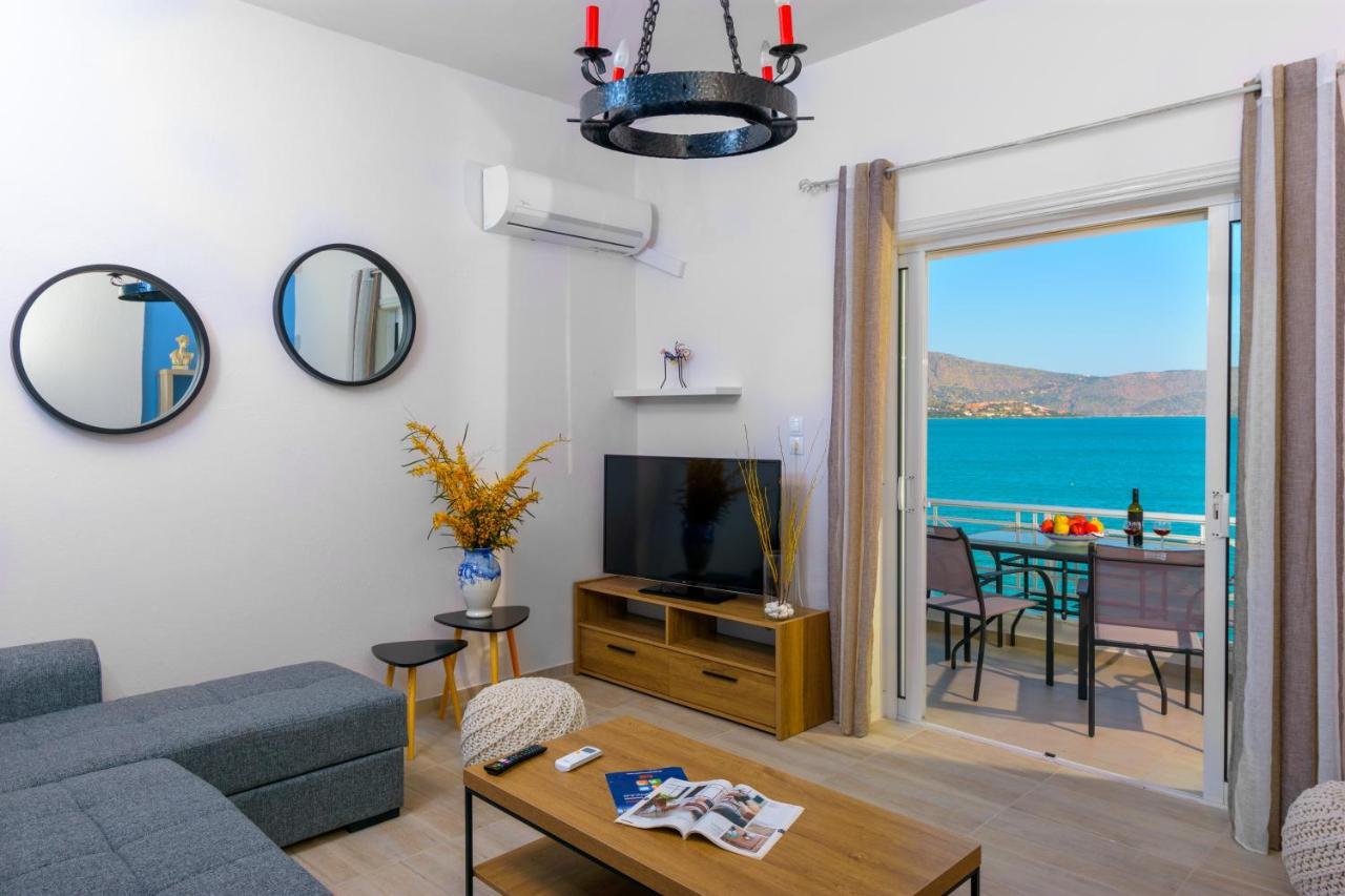 Margarita'S Seafront Luxury Apartment Elounda Eksteriør billede