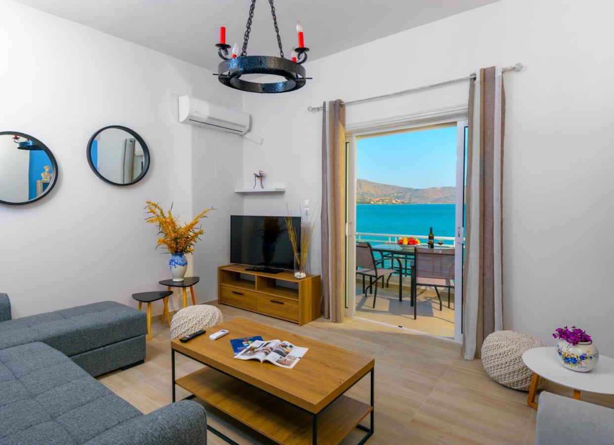 Margarita'S Seafront Luxury Apartment Elounda Eksteriør billede